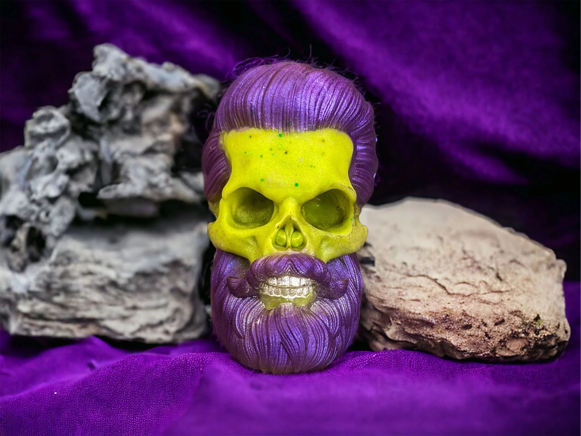 3D Bearded Skull Duo