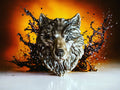 3D Wolf Duo