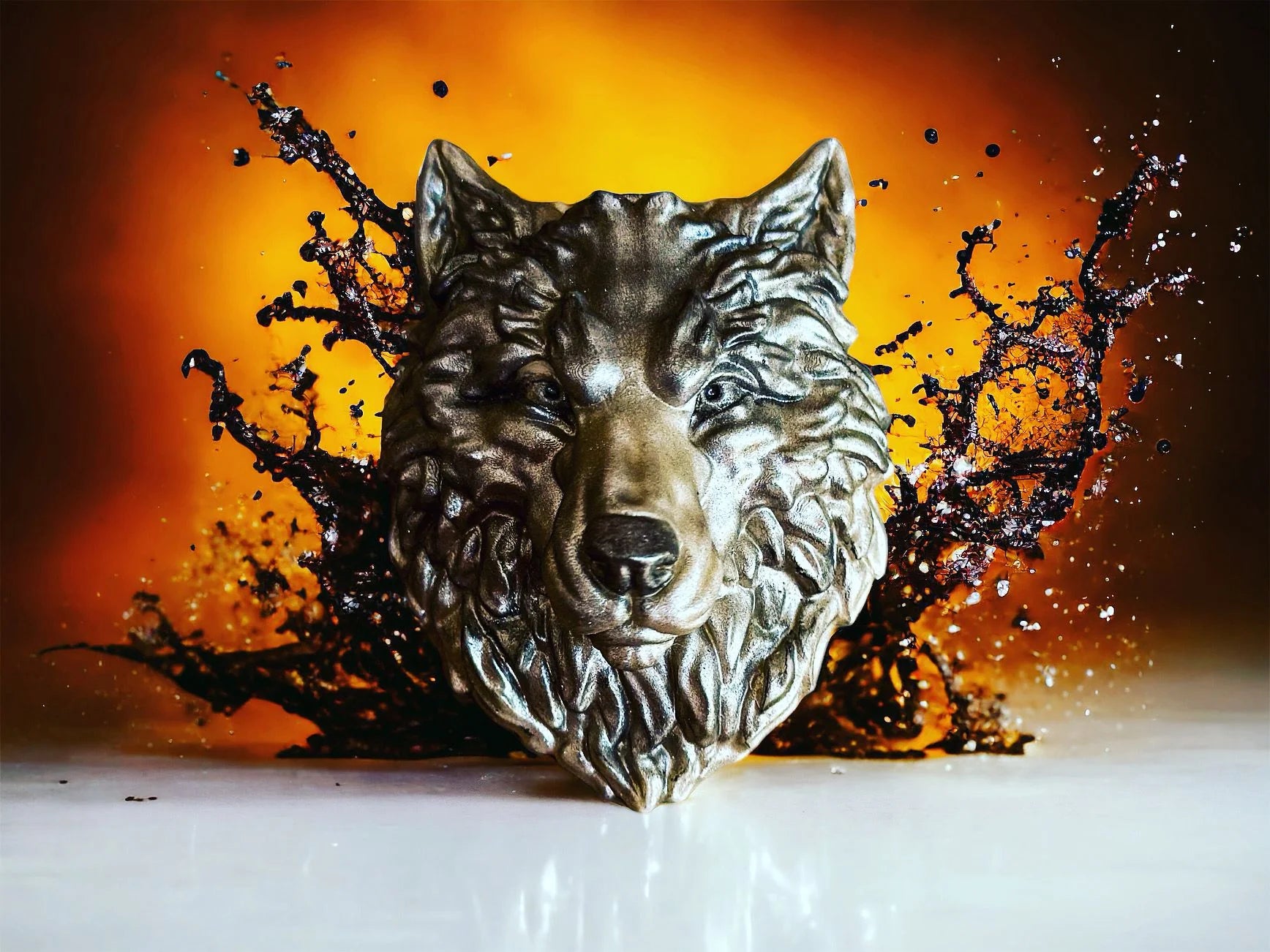 3D Wolf Duo
