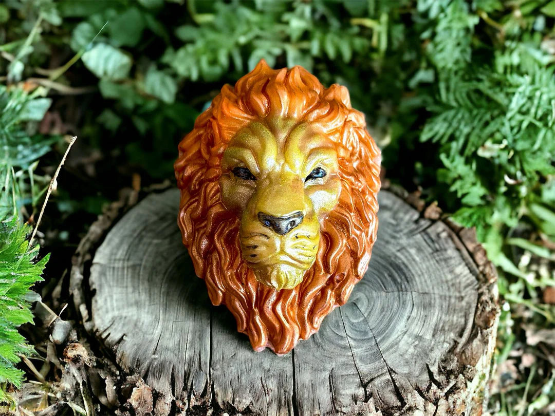 3D Lion Duo