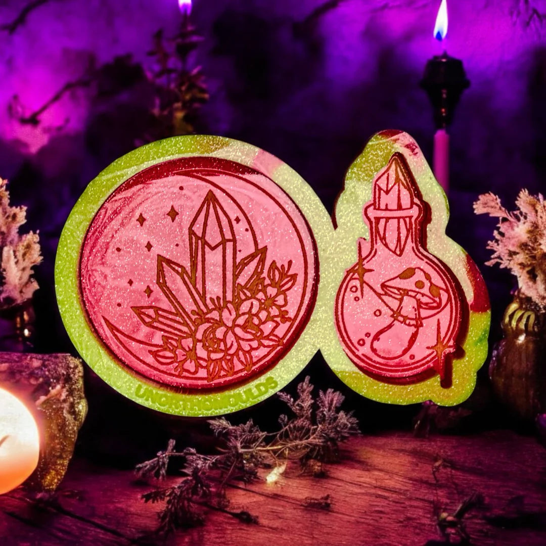 Crystal Moon & Jar Duo