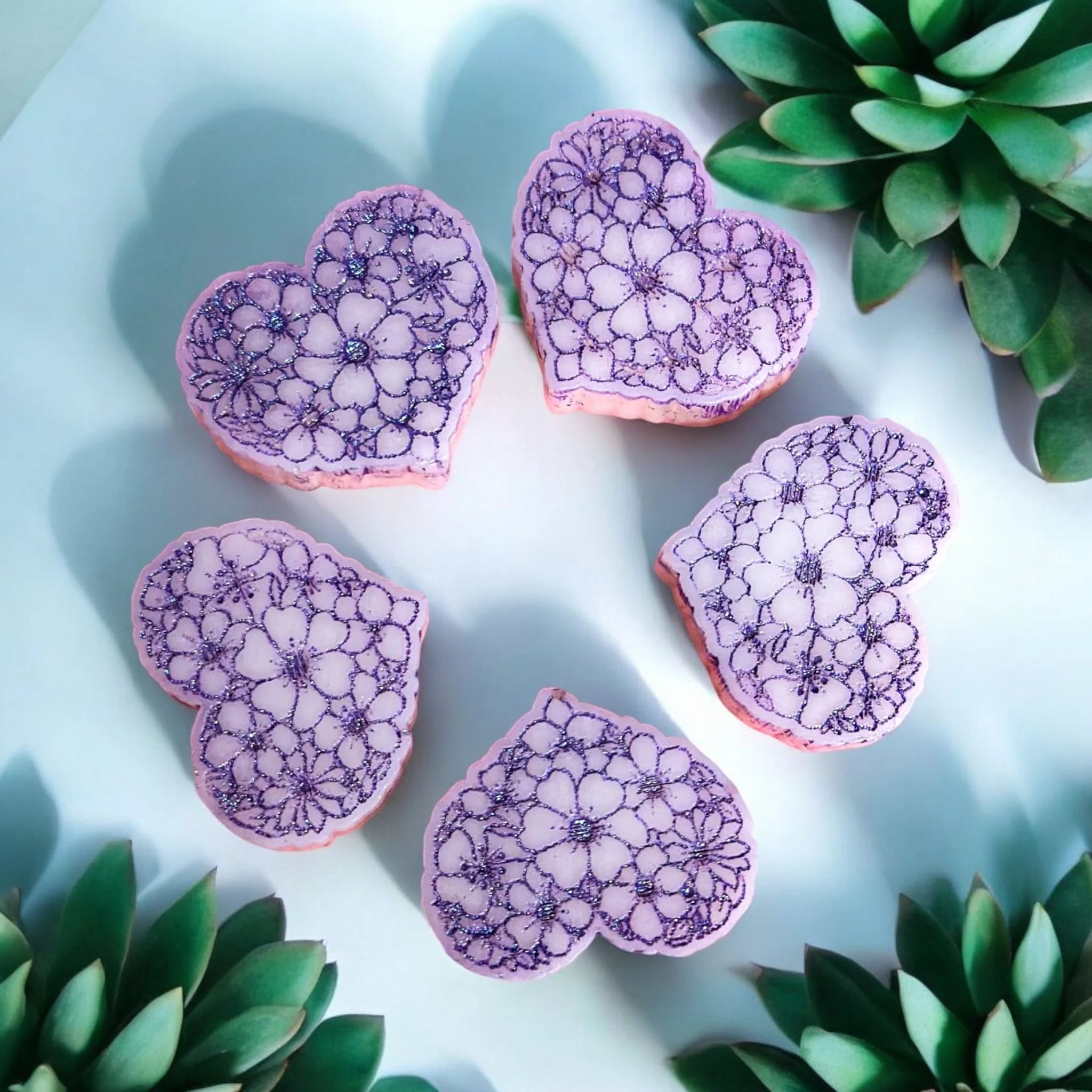 Flower Heart Flat CHUNKIES