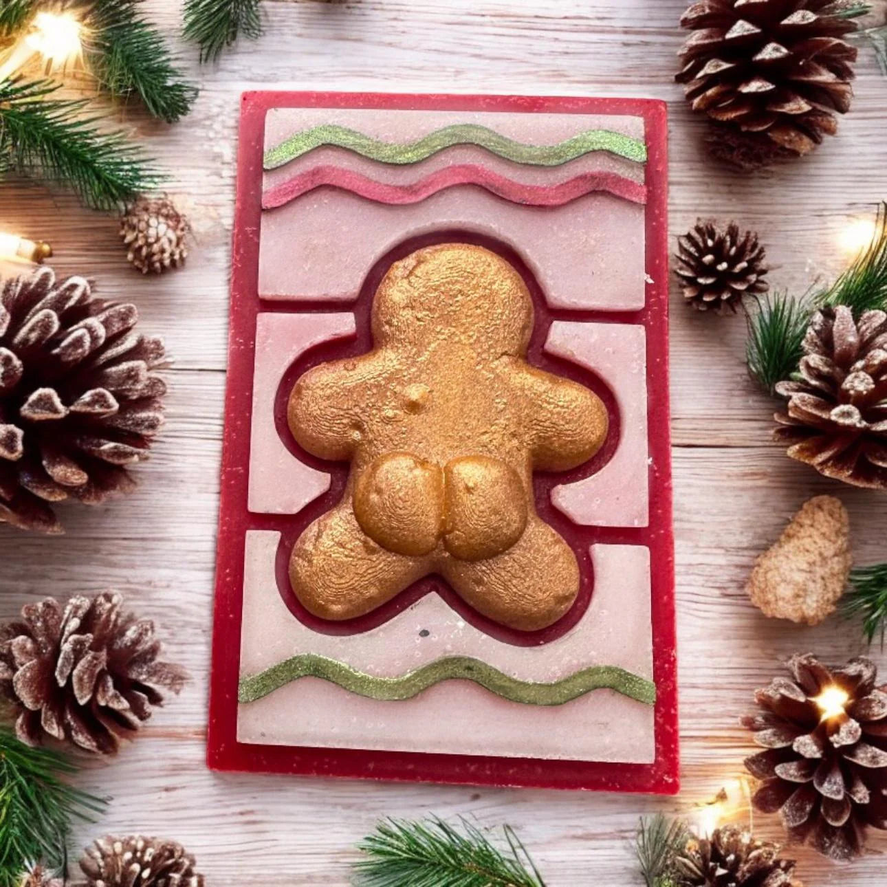 3D Cheeky Gingerbread Man Snapbar