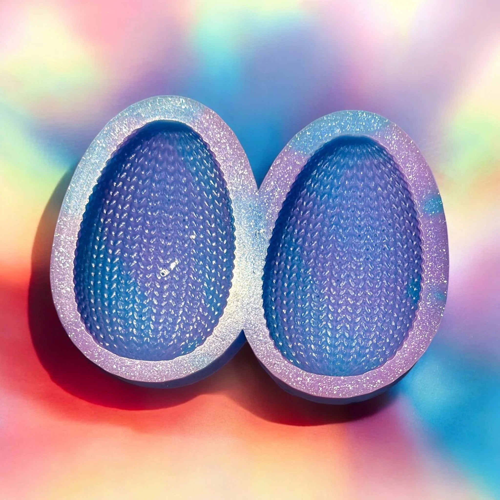 3D Knitted Easter Egg Duo