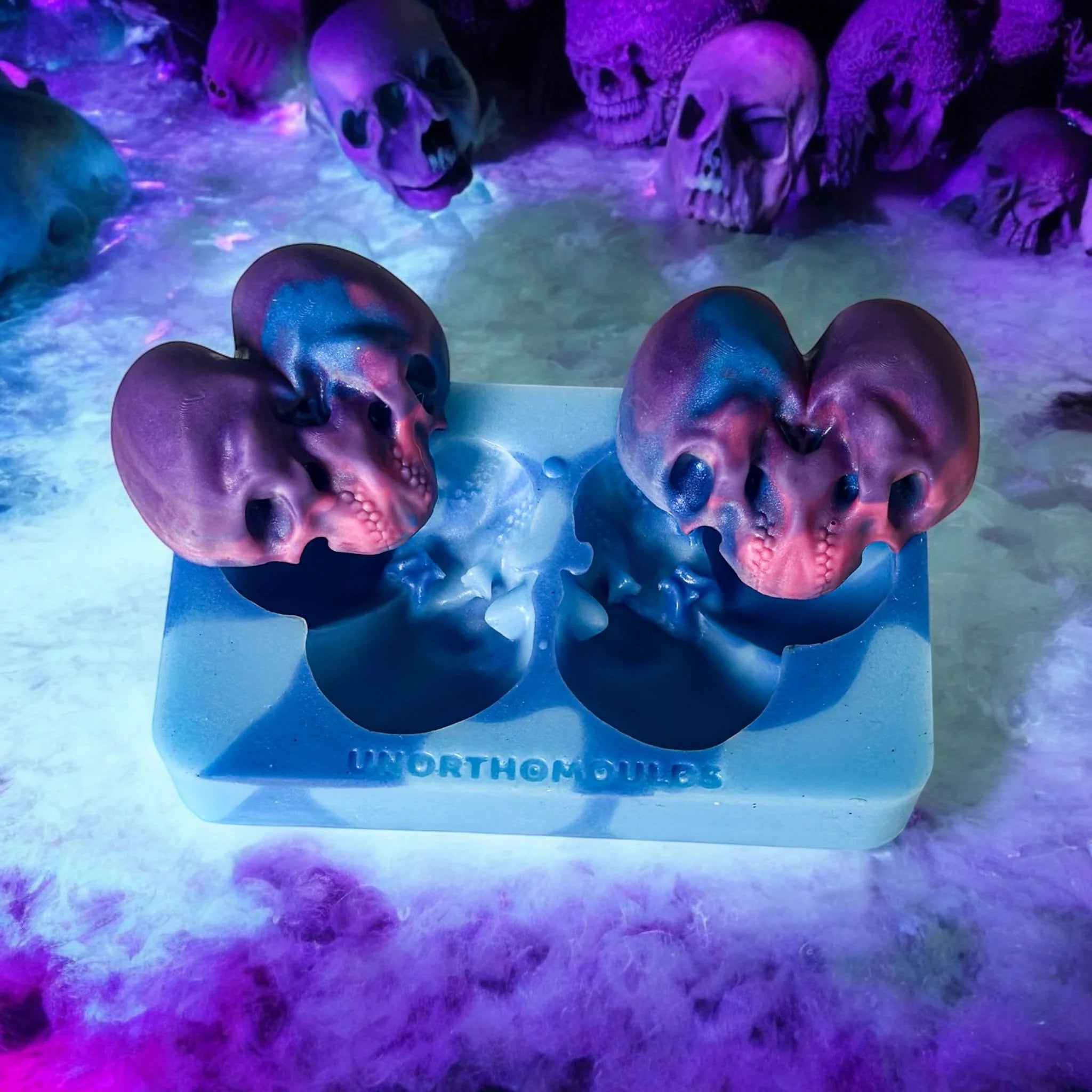 3D Skull Heart Duo