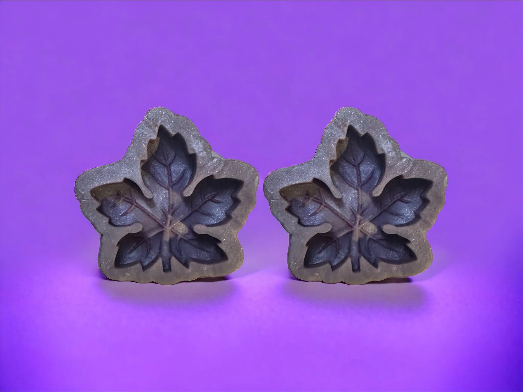 3D Autumn Leaf Duo