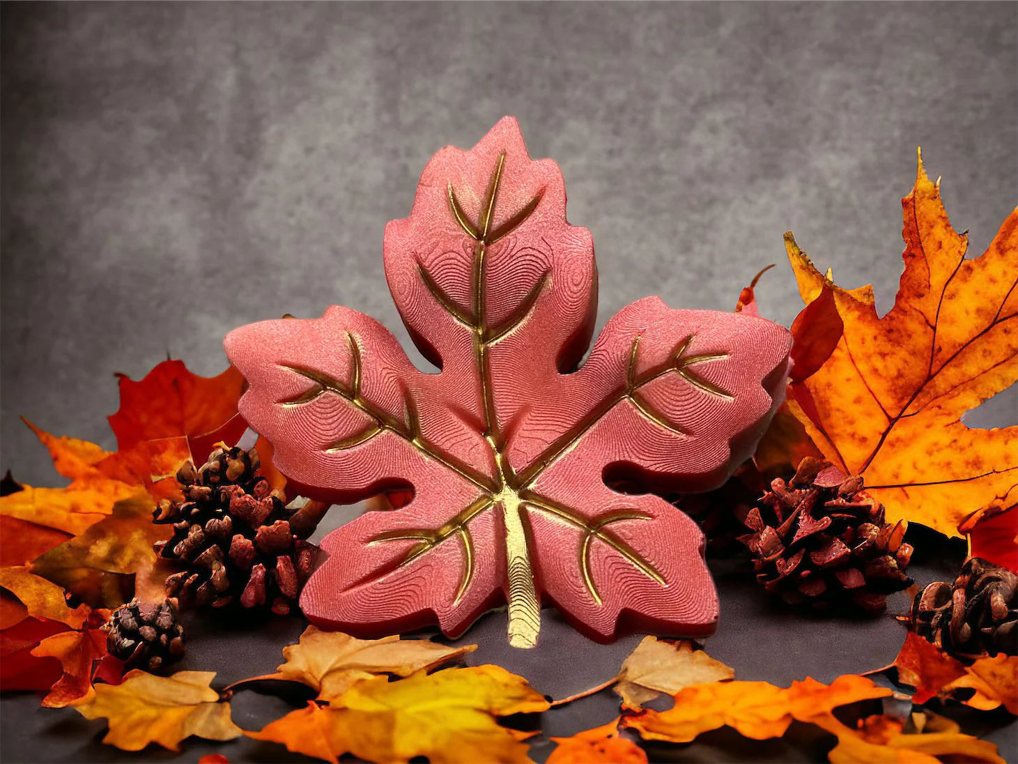 3D Autumn Leaf