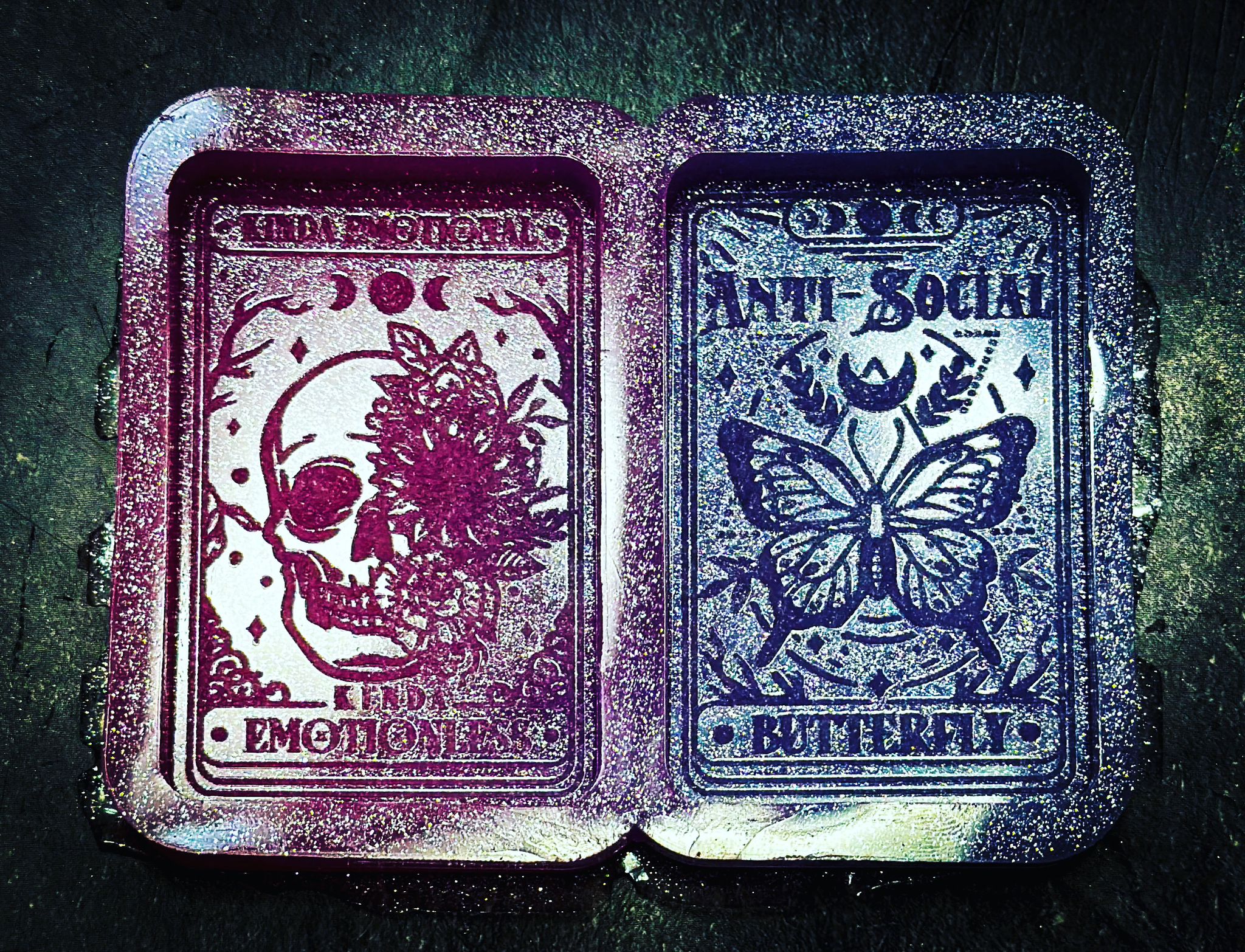 Kinda Emotional & Anti Social Tarot Cards Duo