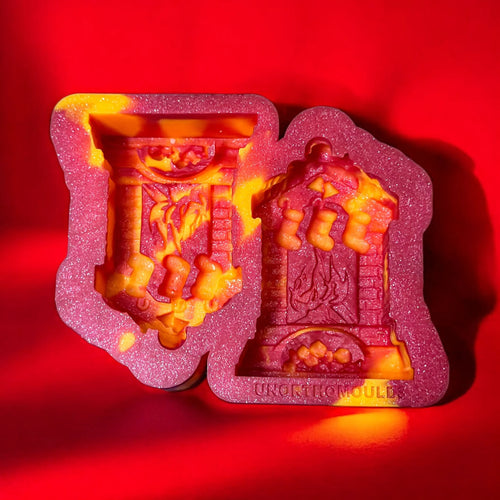 3D Christmas Fireplace Duo