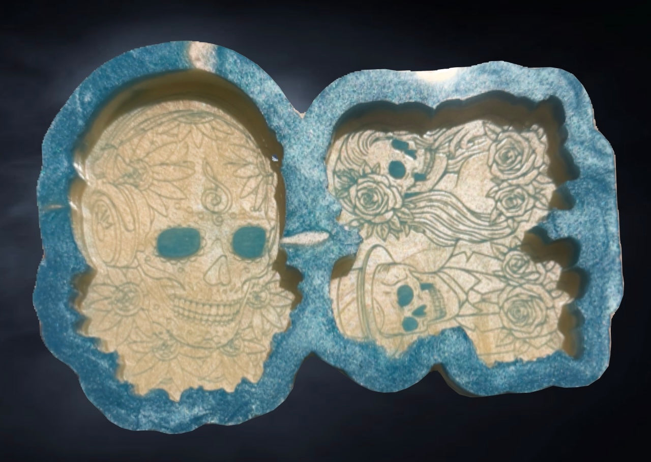 Music Skull & Til Death Do Us Part Skull Duo