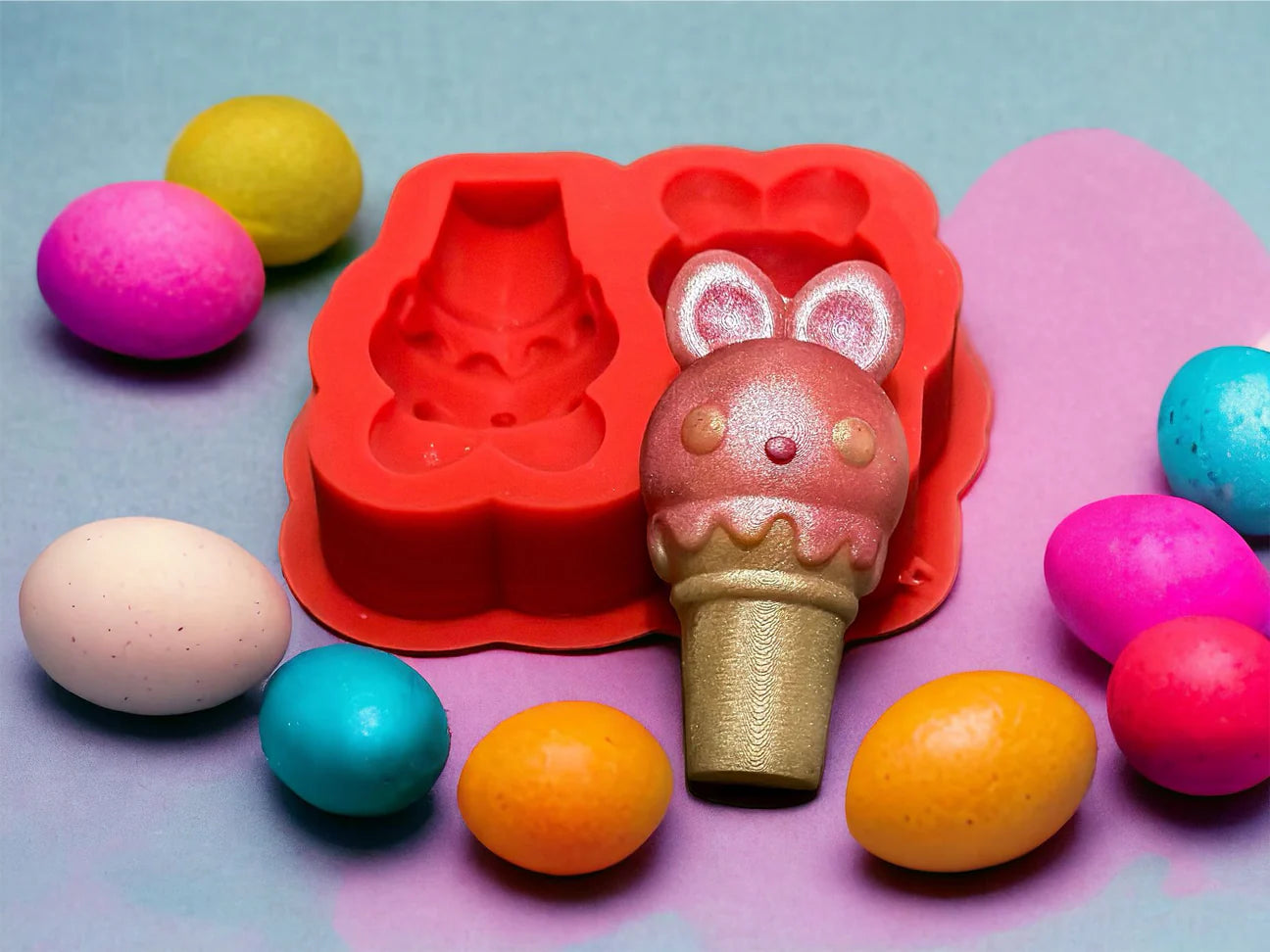 3D Ice Cream Bunnies Mini Duo