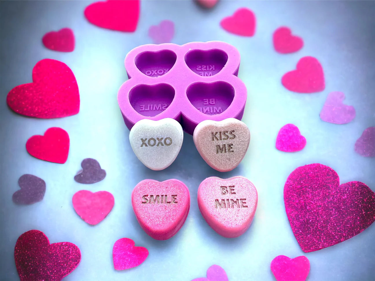 3D Love Heart Pallet ( 4 Cell )