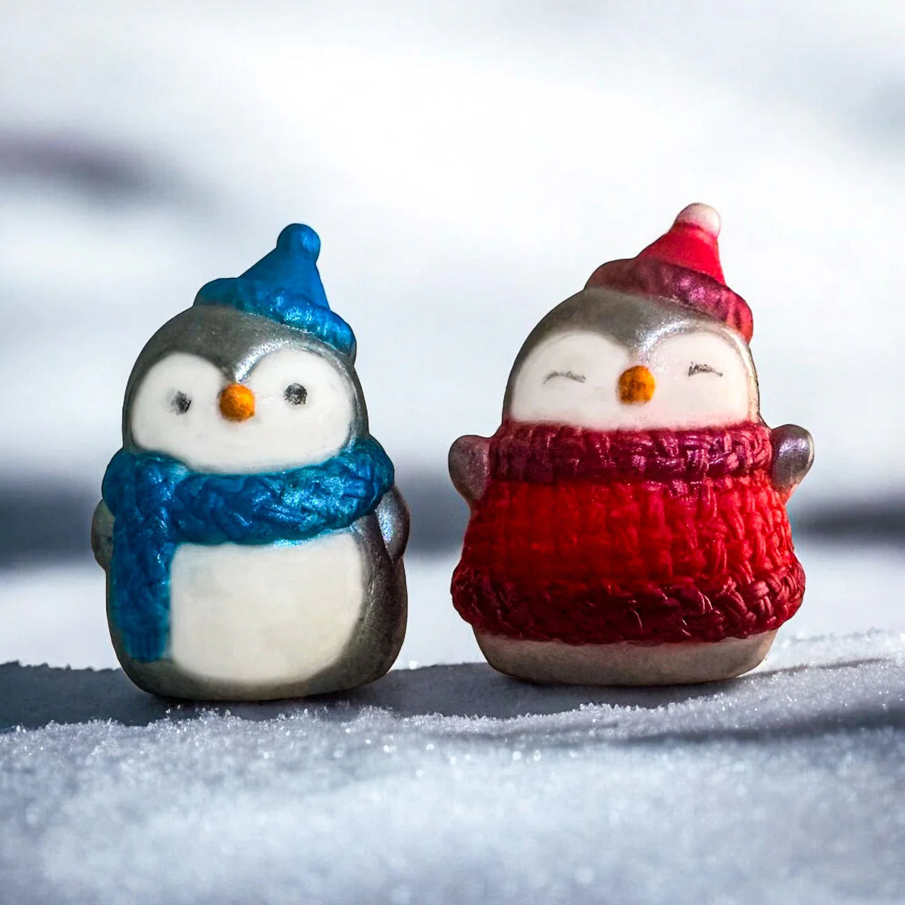 3D Penguin Duo