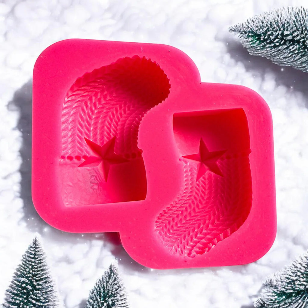 3D Knitted Stockings Duo