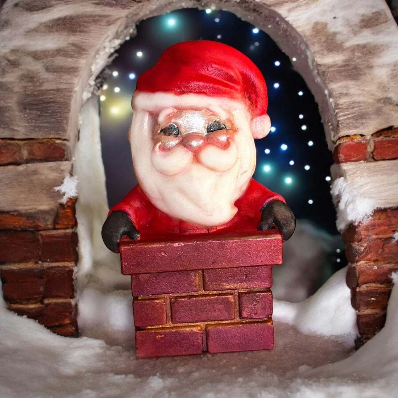 3D Santa in Chimney