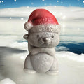 3D Christmas Otter Duo