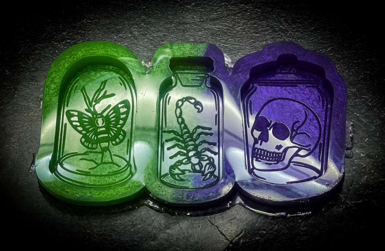 Skull, Scorpion, Moth Jars