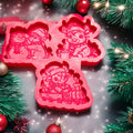 Christmas Highland Cow Trio