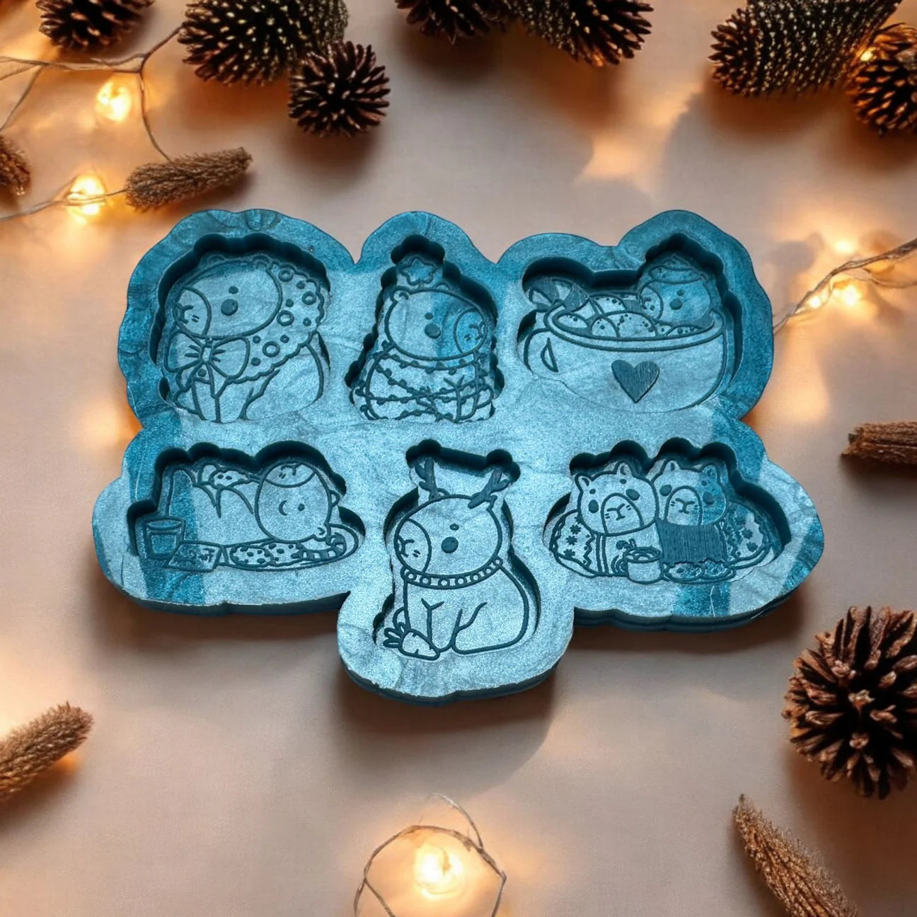 Christmas Capybara Toppers