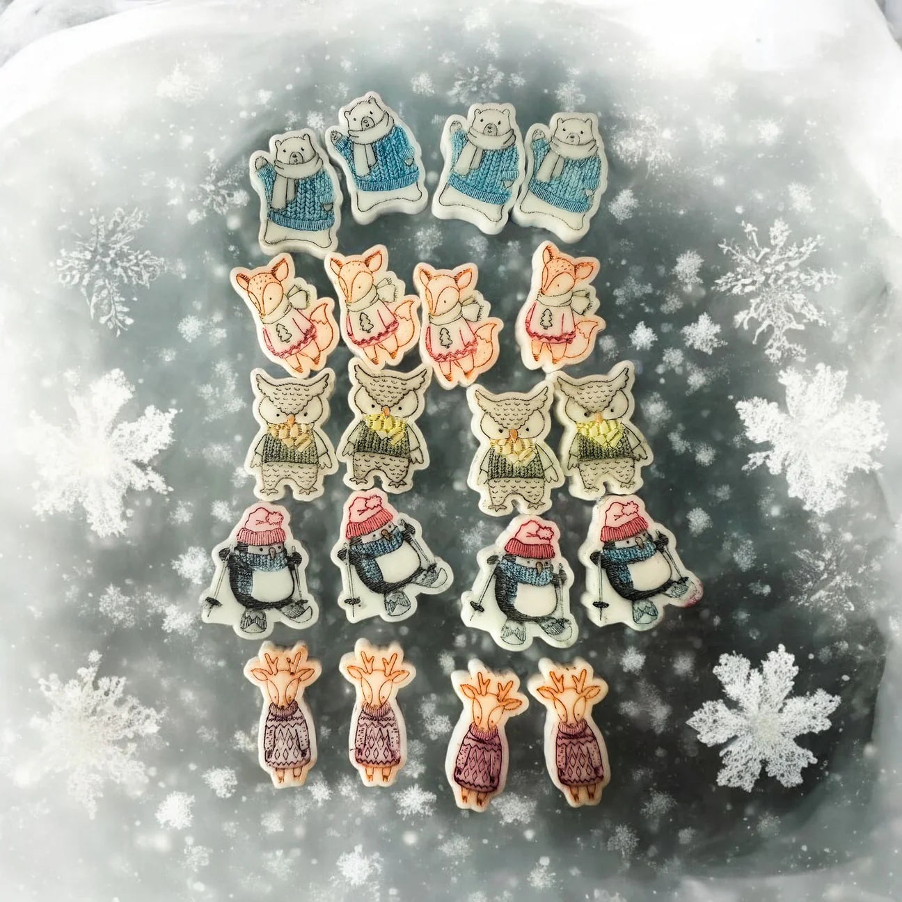 Christmas Animal Mini Toppers