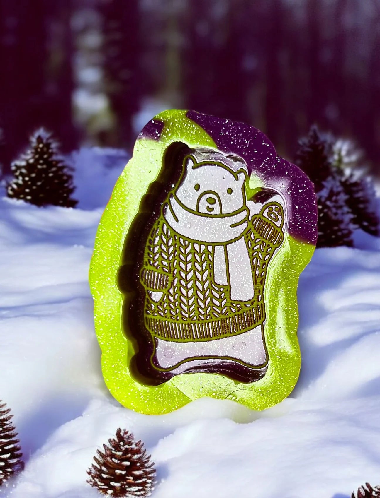 Knitted Polar Bear Mini
