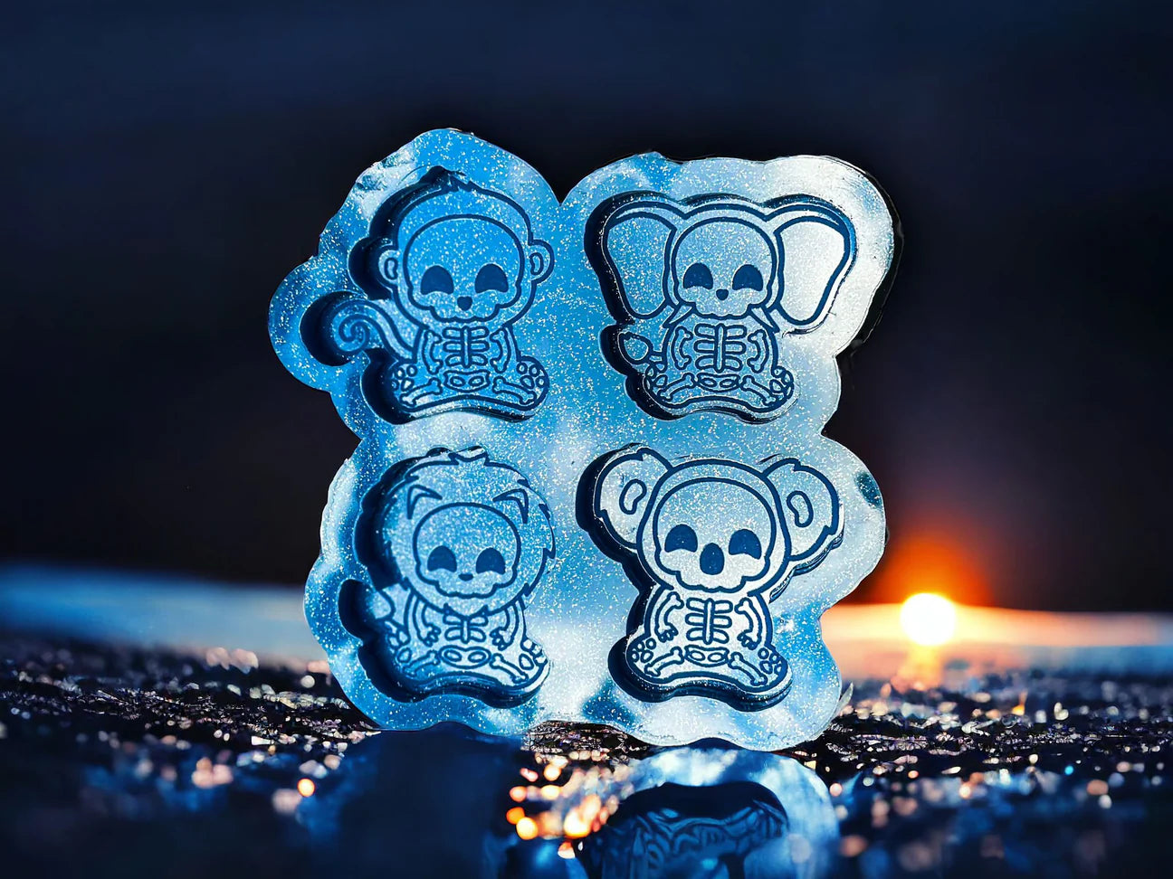 Skeleton Animal Mini's Set Of 4
