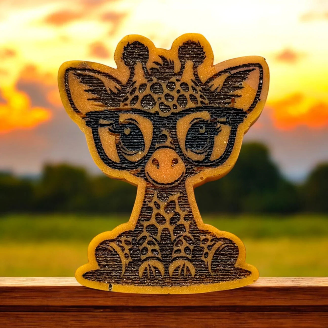 Giraffe With Glasses Trio