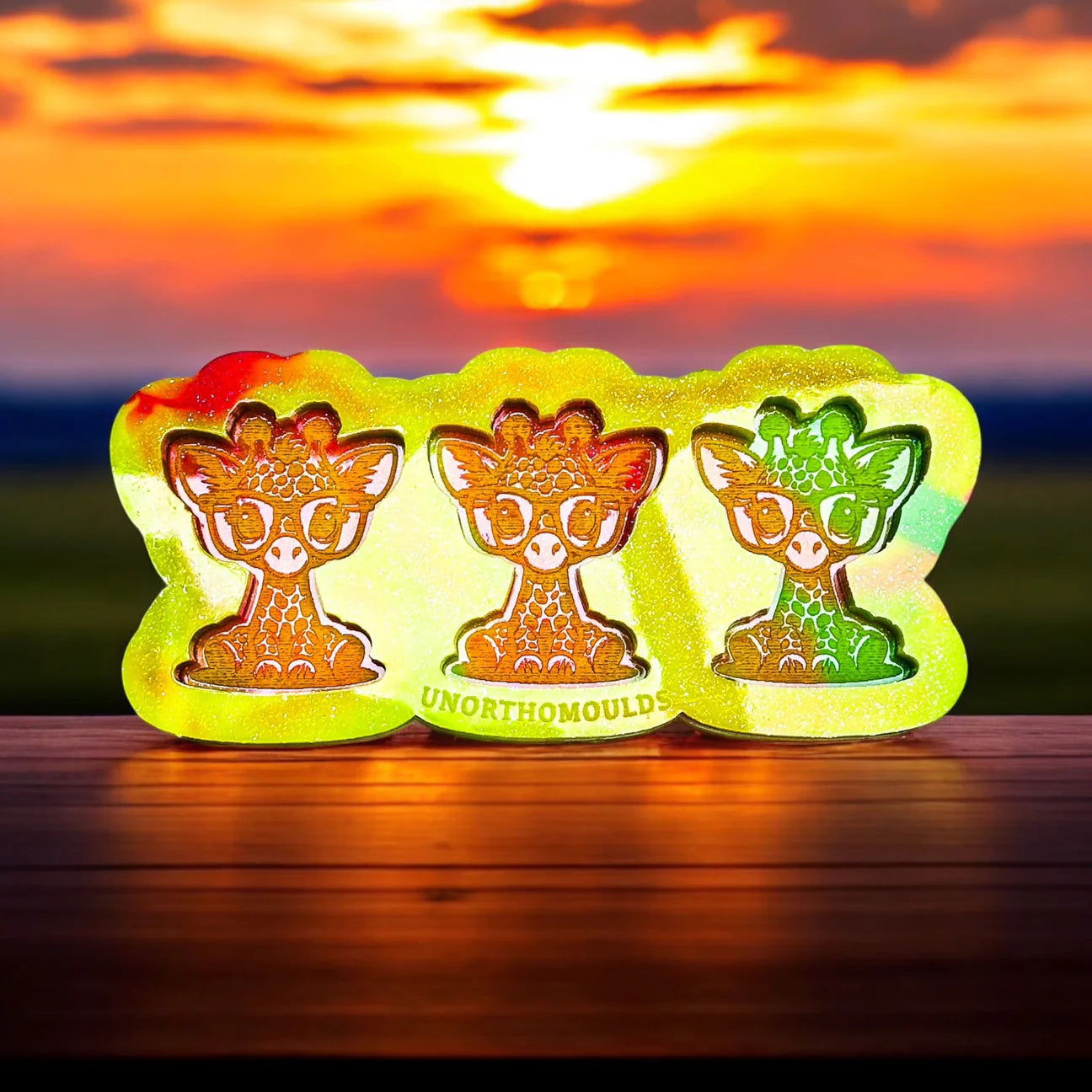Giraffe With Glasses Trio