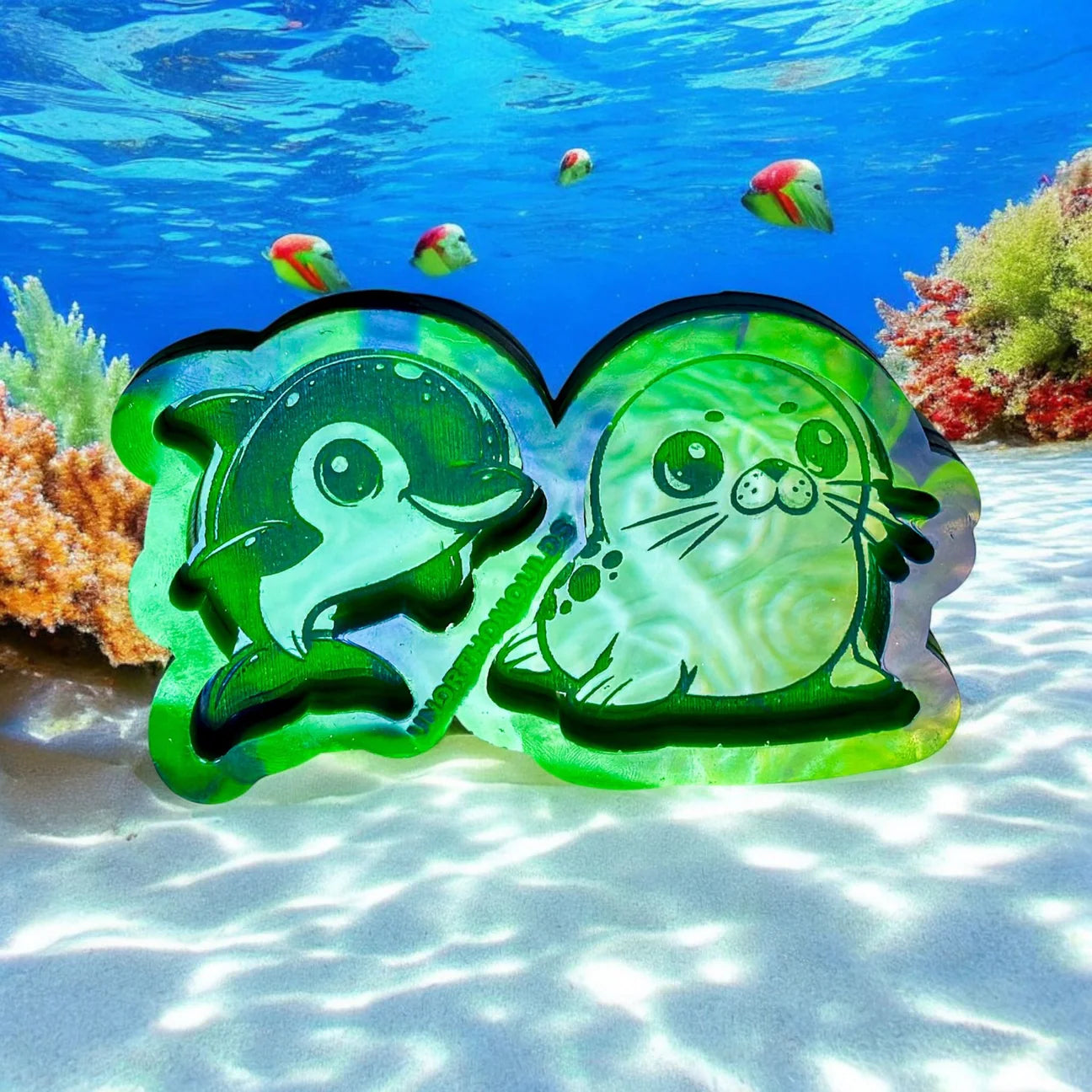 Baby Dolphin & Seal Duo