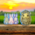 Flower Rabbit & Bunnies Duo