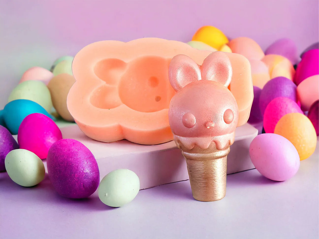 3D Ice Cream Bunny - Large - Single