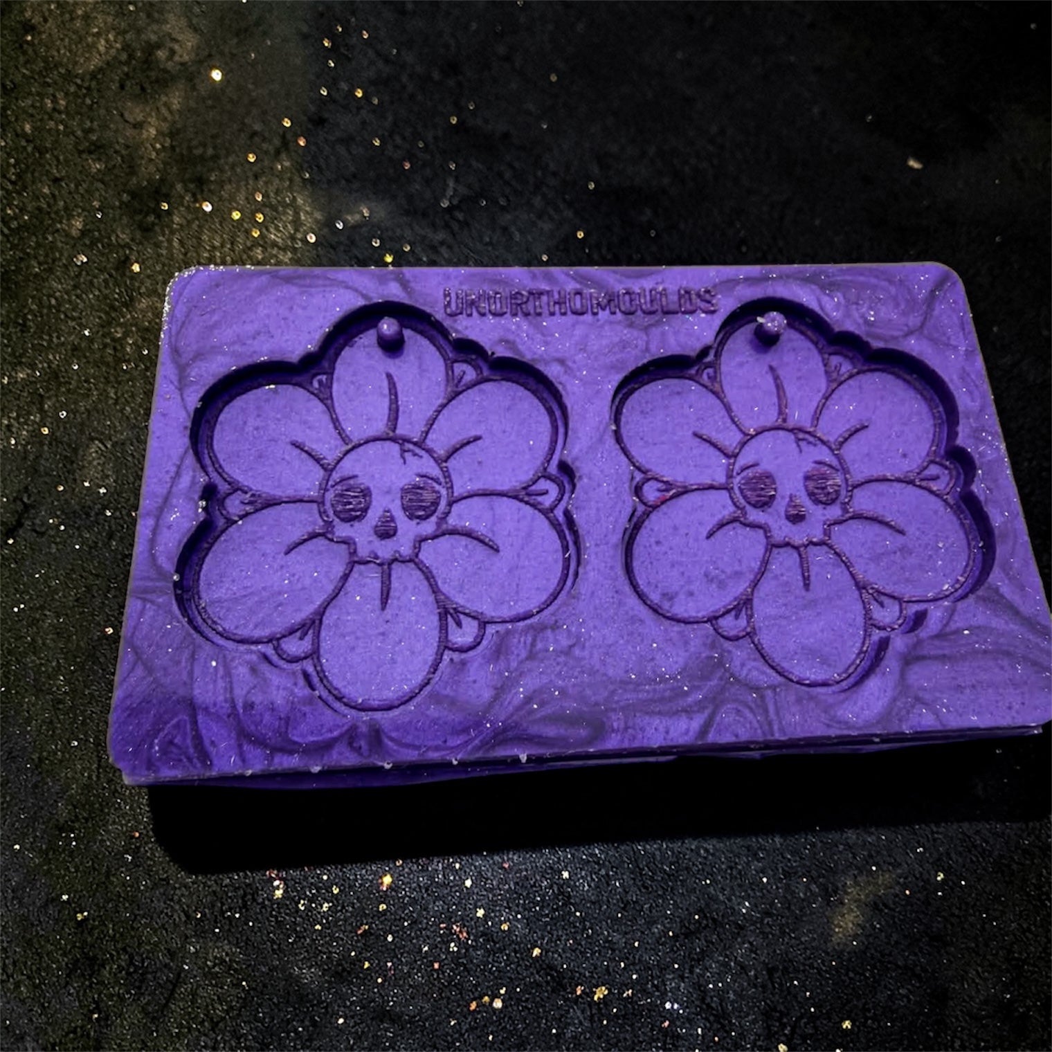Flower Skull Duo Resin