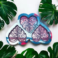 Heart Monstera Leaf Trio