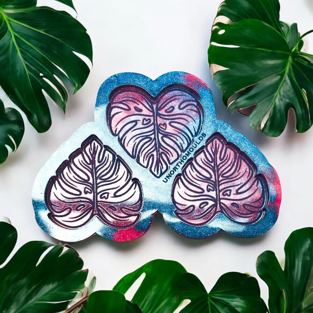 Heart Monstera Leaf Trio