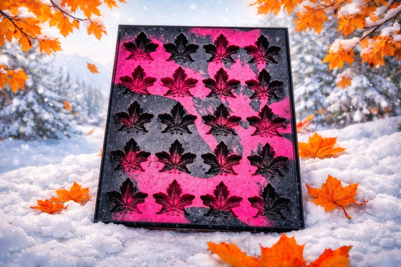 3D Autumn Leaf CHUNKIES